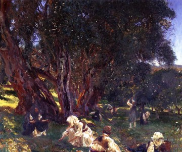Cueilleurs d’olive albanais John Singer Sargent Peinture à l'huile